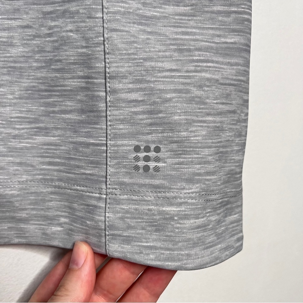 Title Nine Athletic Mini Dress Size Small Short Sleeve Colorblock Grey Pocket - Picture 7 of 10